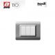 PLACCA AVE 3 MODULI ARGENTO OPACO 44PY03AO