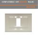 PLACCA 1 FORO COMPATIBILE BTICINO MAGIC AVORIO