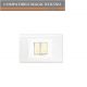 PLACCA ABS 2 POSTI PER SCATOLA TONDA BIANCO