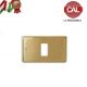 PLACCA 1P OTTONE LUCIDO serie MAGIC 5001