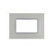 joy PLACCA 3P CHAMPAGNE VETRO COMPATIBILE MATIX BTICINO