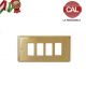 PLACCA 4P OTTONE LUCIDO COMPATIBILE MAGIC 5004