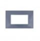 joy PLACCA 4P GRIGIO VETRO COMPATIBILE MATIX BTICINO