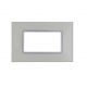 joy PLACCA 4P CHAMPAGNE VETRO COMPATIBILE MATIX BTICINO
