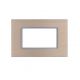 joy PLACCA 4P CHAMPAGNE METALLO COMPATIBILE MATIX BTICINO