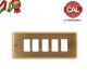PLACCA 5P BRONZO SATINATO OTTONE serie MAGIC 5005-BS