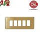 PLACCA 5P OTTONE LUCIDO COMPATIBILE MAGIC 5005