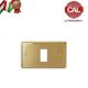 PLACCA 1P OTTONE LUCIDO serie VIMAR 8000 5061