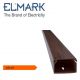CANALINA 25X16 NOCE SCURO 2mt CON COPERCHIO