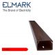 CANALINA 25X25 NOCE SCURO 2mt CON COPERCHIO