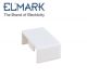 TAPPO TERMINALE 80X40 PER CANALINA ELMARK BIANCO