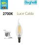 BEGHELLI LAMPADINA COLPO DI VENTO ZAFIRO LED 4W E14 2700K 56417