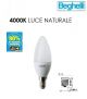 LAMPADA BEGHELLI OLIVA SAVING LED 7W E14 4000K 56978 LAMPADINA LUCE NATURALE