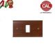 PLACCA 1P LEGNO NOCE LISCIO serie MAGIC 5801