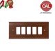 PLACCA 5P LEGNO NOCE LISCIO COMPATIBILE MAGIC 5805