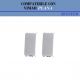COPRIFORO 2 PEZZI COMPATIBILE VIMAR PLANA COD 14041 BIANCO.