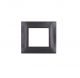 gem PLACCA 2P NERO PVC COMPATIBILE VIMAR PLANA