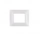 gem PLACCA 2P GRIGIO CHIARO PVC COMPATIBILE VIMAR PLANA
