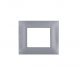 gem PLACCA 2P GRIGIO SCURO PVC COMPATIBILE VIMAR PLANA