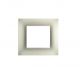 gem PLACCA 2P PERLA PVC COMPATIBILE VIMAR PLANA