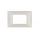 PLACCA 3 FORI PVC COMPATIBILE VIMAR PLANA COLORE SABBIA