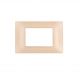 PLACCA 3 FORI PVC COMPATIBILE VIMAR PLANA COLORE ORO