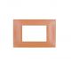 gem PLACCA 3P ARANCIO PVC COMPATIBILE VIMAR PLANA