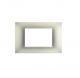 gem PLACCA 3P PERLA PVC COMPATIBILE VIMAR PLANA