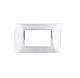 gem PLACCA 4P CROMO PVC COMPATIBILE VIMAR PLANA
