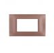 gem PLACCA 4P RAME PVC COMPATIBILE VIMAR PLANA