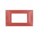 gem PLACCA 4P CORALLO PVC COMPATIBILE VIMAR PLANA