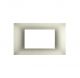 gem PLACCA 4P PERLA PVC COMPATIBILE VIMAR PLANA