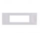 PLACCA 7 FORI PVC COMPATIBILE VIMAR PLANA COLORE BIANCO 14657.01