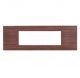 gem PLACCA 7P CILIEGIO PVC COMPATIBILE VIMAR PLANA