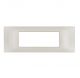 PLACCA 7 FORI PVC COMPATIBILE VIMAR PLANA COLORE SABBIA