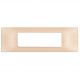 PLACCA 7 FORI PVC COMPATIBILE VIMAR PLANA COLORE ORO