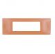 gem PLACCA 7P ARANCIO PVC COMPATIBILE VIMAR PLANA