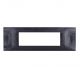 gem PLACCA 7P NERO GLITTER PVC COMPATIBILE VIMAR PLANA