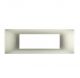 gem PLACCA 7P PERLA PVC COMPATIBILE VIMAR PLANA