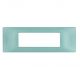 gem PLACCA 7P ACQUAMARINA PVC COMPATIBILE VIMAR PLANA