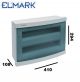 QUADRO 36 DIN IP40 PARETE DA INTERNO CENTRALINO PORTA BLU
