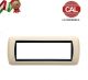 PLACCA 7P CREMA METALLO COMPATIBILE LIVING INTERNATIONAL 620/7