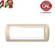 PLACCA 7P CREMA METALLO COMPATIBILE LIVING LIGHT 620/7B
