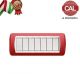 PLACCA 7P ROSSO OPACO METALLO serie LIGHT BTICINO 621/7B
