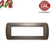 PLACCA 7P MARRONE METALLO serie LIVING INTERNATIONAL 622/7
