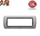 PLACCA 7P ARGENTO GLITTER METALLO COMPATIBILE LIVING INTERNATIONAL 623/7