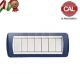 PLACCA 7P BLU GLITTER  METALLO serie LIVING LIGHT BTICINO 624/7B