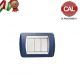PLACCA 3P BLU GLITTER IN  METALLO COMPATIBILE LIVING INTERNATIONAL 680/4