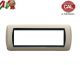 PLACCA 7P TORTORA OPACO METALLO COMPATIBILE LIVING INTERNATIONAL 625/7