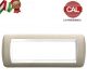 PLACCA 7P TORTORA METALLO COMPATIBILE LIVING LIGHT 625/7B